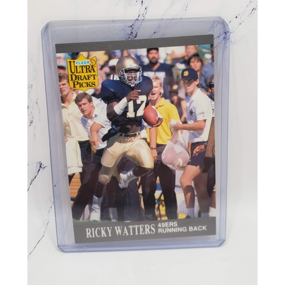 1991 Fleer Ultra Draft Picks Ricky Watters RC #297 San Francisco 49ers
